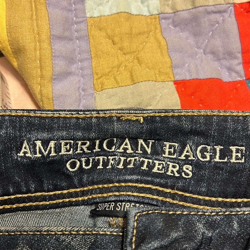 Dark stone wash American Eagle outfitters jeans hardly worn size 12